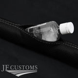 GREY STITCH PERFORATED LEATHER 2XCAR KEY HOLDER PROTECTOR FOR BMW G20 G21 18-21