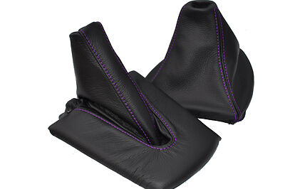 FITS BMW Z4 E85 E86 GEAR + HANDBRAKE GAITER BOOT purple st CUSTOM NEW MADE IN UK