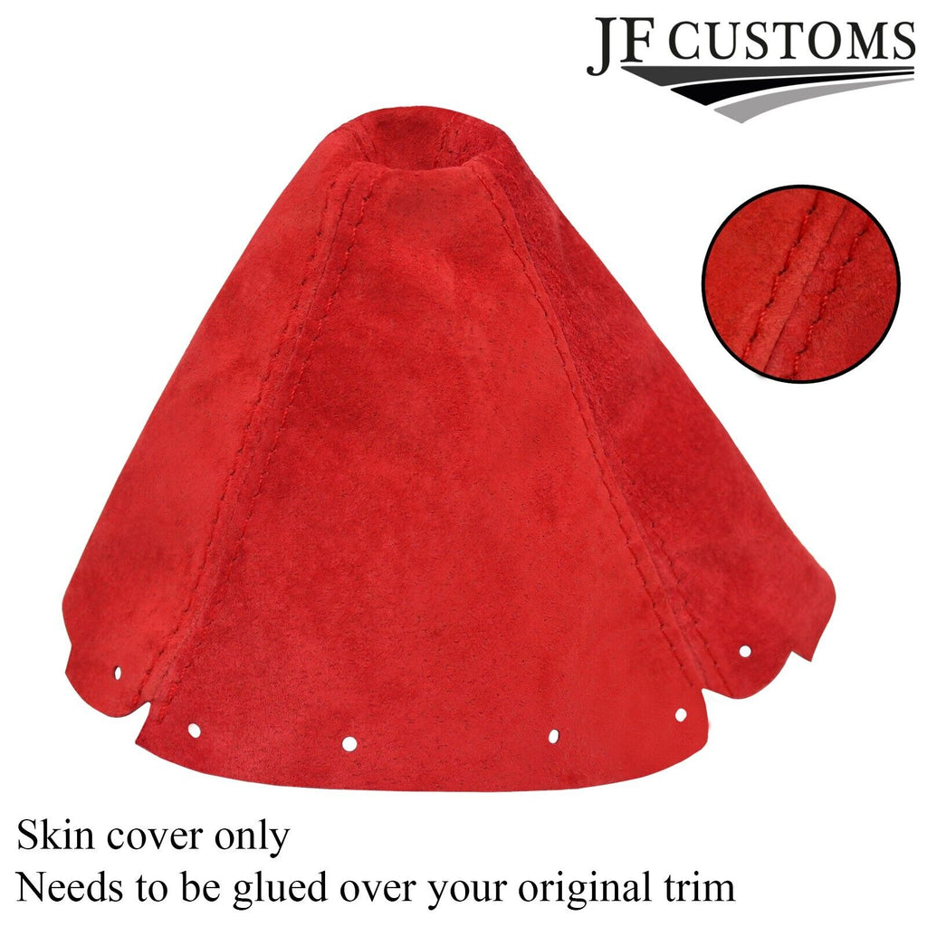 FITS MAZDA MX5 MK1 MK2 GEAR GAITER SHIFT BOOT RED SUEDE NEW CUSTOM NEW