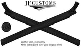 BLACK STITCH LEATHER COVERS FOR DEFENDER 90 83-06 INTERIOR RE UPHOLSTERY TOP KIT