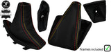 GERMAN STITCH & RED STITCH LEATHER GAITER SET+PLASTIC FRAME FOR BMW X3 E83
