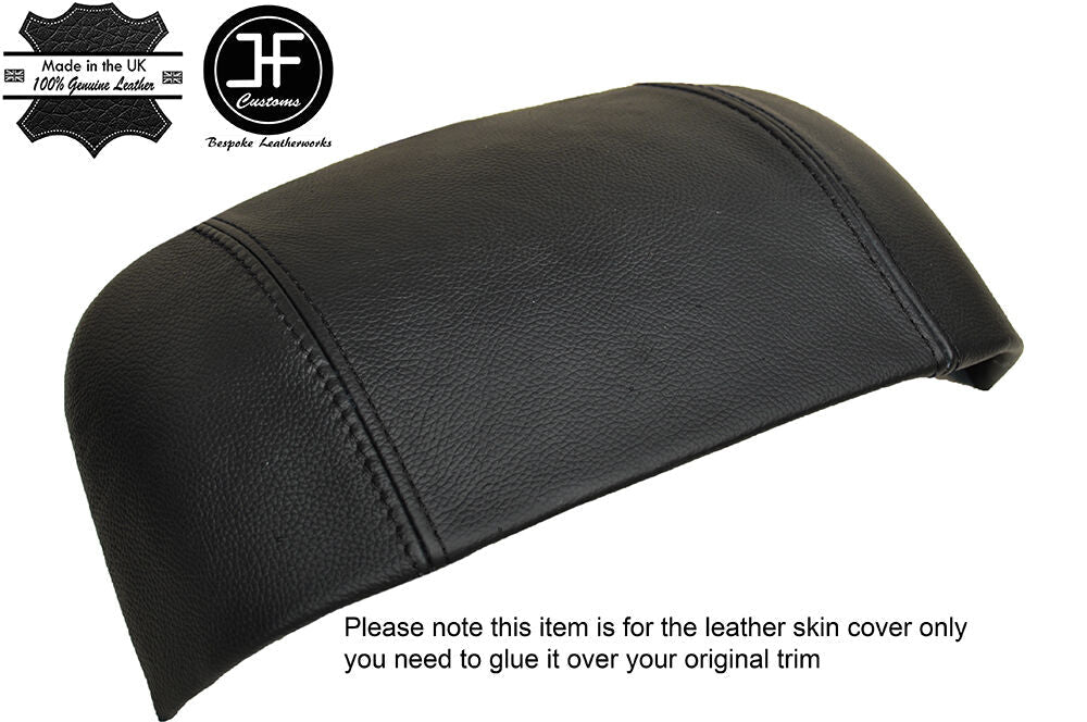 BLACK STICH BINNACLE HOOD TRIM LEATHER COVER FITS MITSUBISHI L200 K74 98-05