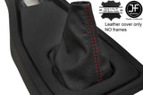 RED STITCH TOP GRAIN REAL LEATHER GEAR GAITER COVERS FITS TRIUMPH TR6 TR7 TR8