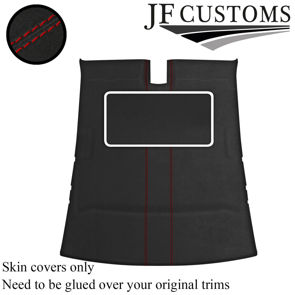 RED STITCH D GREY SUEDE SUNROOF HEADLINER COVER FOR JAGUAR XJ6 X300 X308 94-02