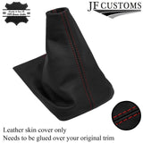 DARK RED STITCH LEATHER GEAR COVER FITS ISUZU D MAX 02-12 & CHEVROLET COLORADO