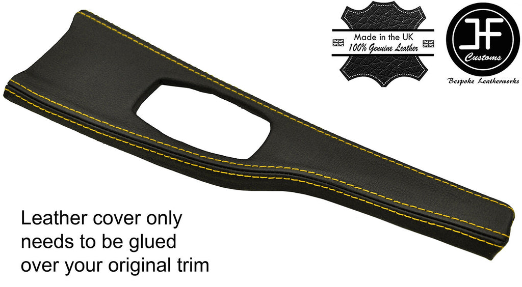 YELLOW STITCH CONSOLE TRIM LEATHER COVER FITS BMW 3 4 SERIES F30 F32 F35 F36