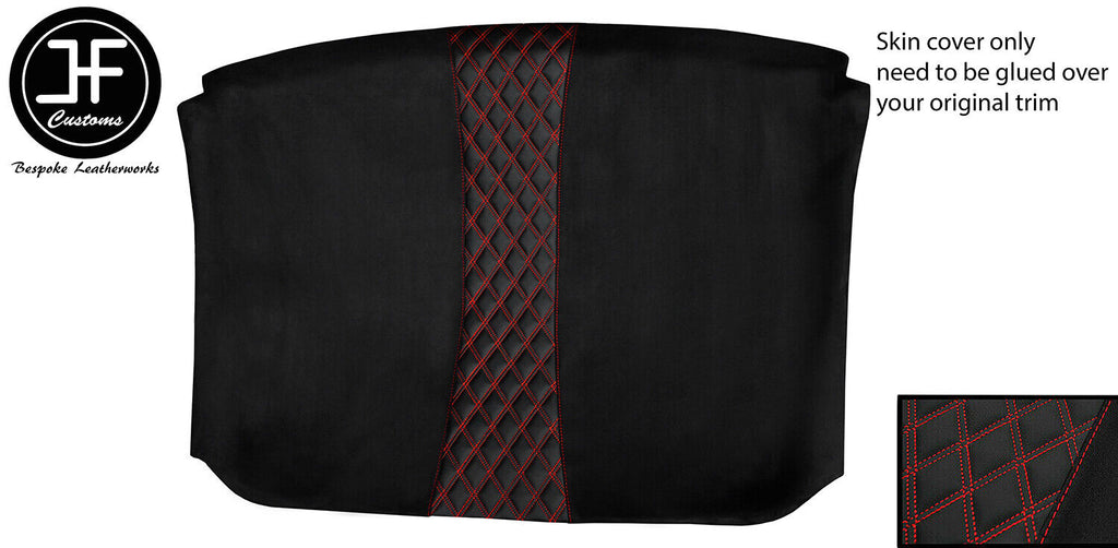 RED DIAMOND STCH LINER ROOF HEADLINING LUXE SUEDE COVER FOR CORVETTE C6 05-13