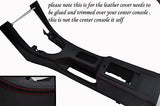red  stitch FITS MG MGF MG TF MGTF 95-05 CENTER CONSOLE LEATHER SKIN COVER ONLY