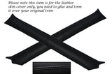BLACK STITCH 2X A PILLAR COVERS FITS VAUXHALL OPEL HOLDEN ASTRA MK4 G CABRIO