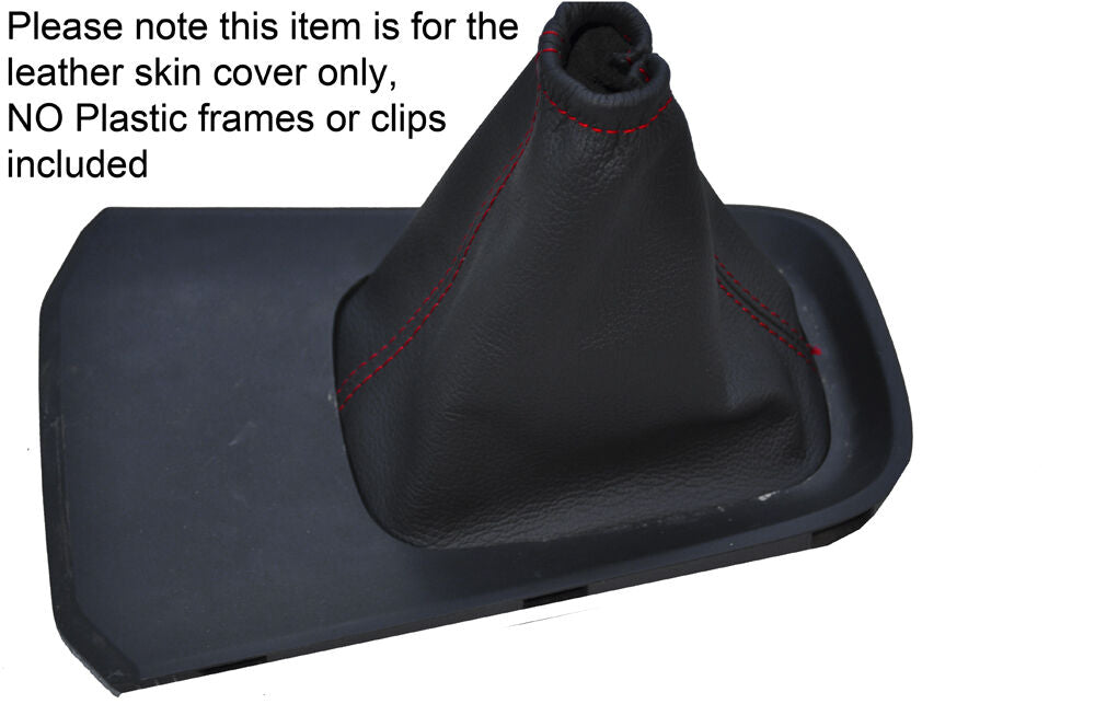 RED STITCHING LEATHER MANUAL GEAR GAITER FITS NISSAN PRIMERA P12 2002-2008