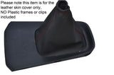 RED STITCHING LEATHER MANUAL GEAR GAITER FITS NISSAN PRIMERA P12 2002-2008