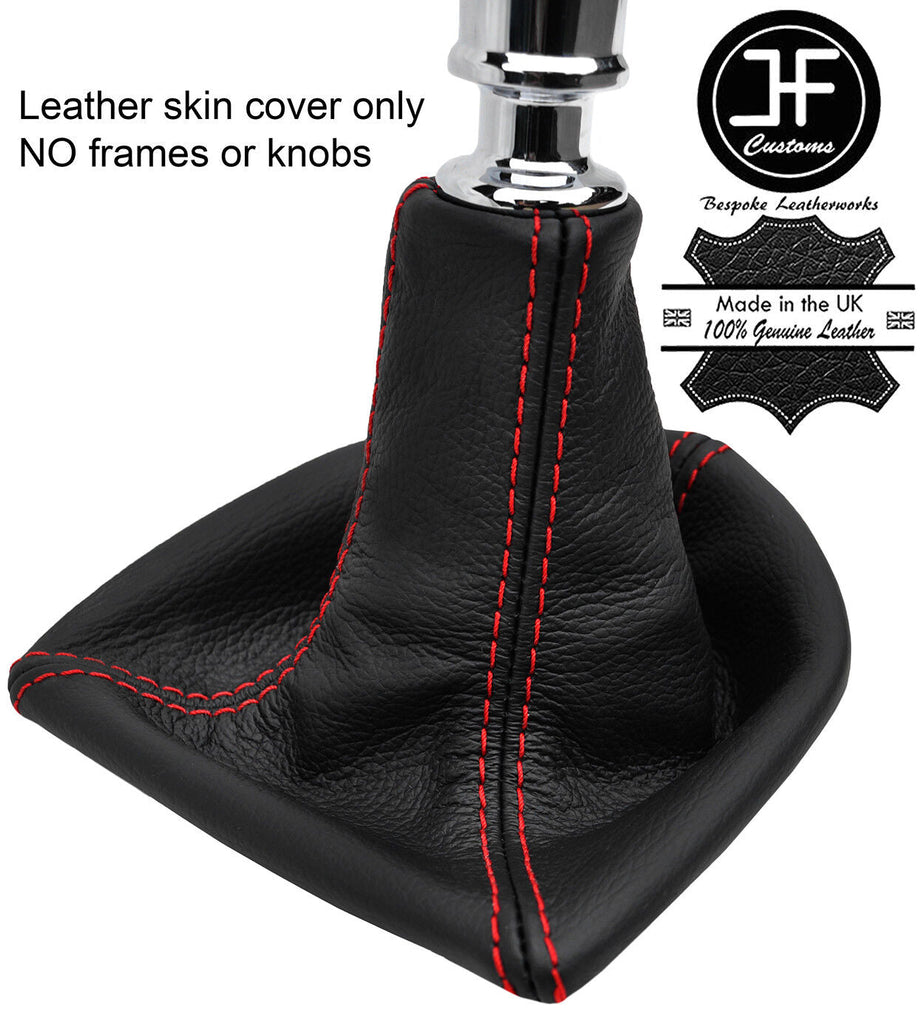 RED STITCHING MANUAL TOP GRAIN LEATHER GEAR GAITER FITS FORD RANGER 2012-2018