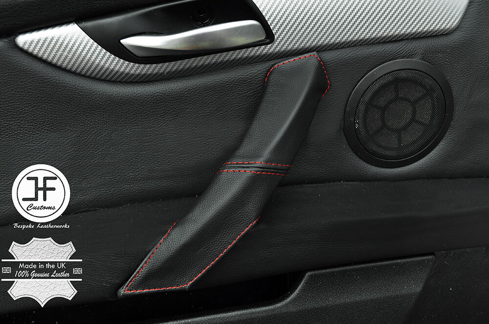 RED STITCH 1X PASSENGER DOOR HANDLE LEATHER COVER FITS BMW Z4 E89 2009-2016