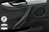 RED STITCH 1X PASSENGER DOOR HANDLE LEATHER COVER FITS BMW Z4 E89 2009-2016
