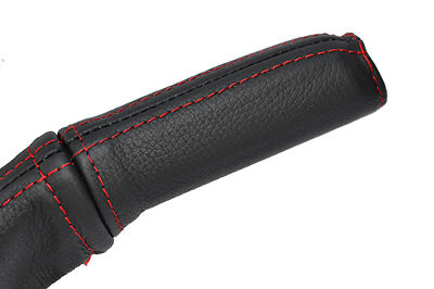RED STITCH HANDBRAKE HANDLE LEATHER SKIN COVER FITS VAUXHALL OPEL TIGRA 04-09