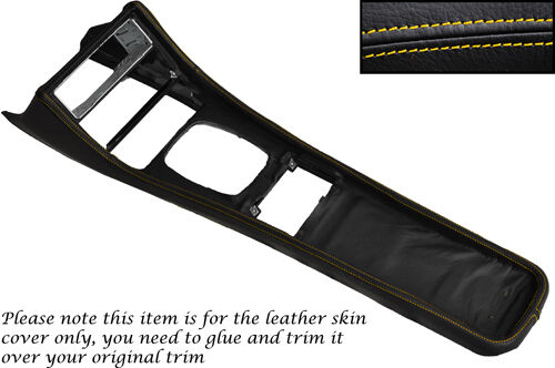 YELLOW STITCH FITS PORSCHE 944 968 86-95 CENTRE CONSOLE TUNNEL LEATHER COVER