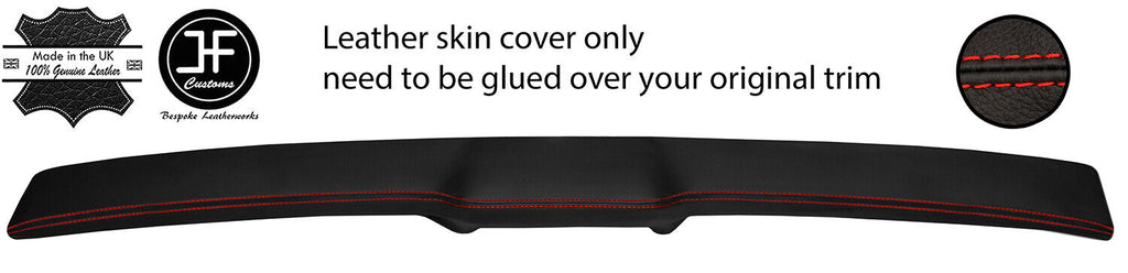 RED STITCH TOP DASH DASHBOARD PAD LEATHER COVER FOR FORD MUSTANG 71-73  DSG 2