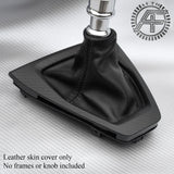 FITS FORD MUSTANG 2024+ BLACK STITCH NAPPA LEATHER MANUAL GEAR GAITER CUSTOM NEW