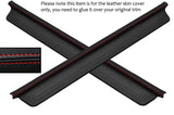 RED STITCH 2X DOOR SILL LEATHER SKIN COVERS FITS HONDA INTEGRA DC2 1993-2001