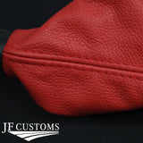RED LEATHER AUTO GEAR+PLASTIC FRAME FOR SATURN L100 L200 L300 00-05 CUSTOM NEW