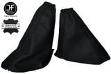 BLACK STITCHING LEATHER GEAR & HANDBRAKE GAITER FITS FORD FIESTA MK5 1995-2002