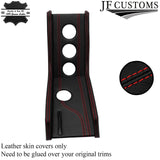 RED STITCH CENTRE CONSOLE TRIM LEATHER COVERS FITS PORSCHE 914 1969-1976