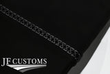 GREY LUX-STITCH LEATHER 2X FRONT DOOR COVERS FOR LAND ROVER DEFENDER 90 110