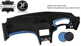 BLACK BLUE  REAL LEATHER DASH DASHBOARD COVER FITS TOYOTA CELICA MK7 1999-2006
