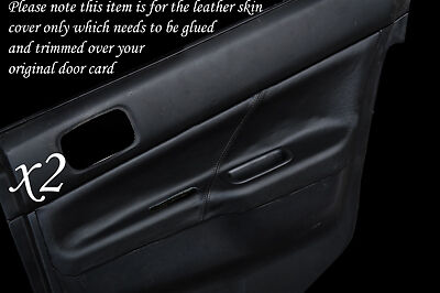 BLACK STITCH FITS  MITSUBISHI LANCER EVO 7 8 9 VII VIII IX 2X REAR DOOR COVERS