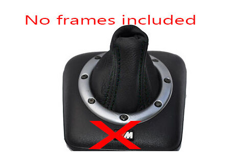 FITS BMW E36 SMG 91-98 LEATHER GEAR GAITER black stitch CUSTOM NEW MADE IN UK