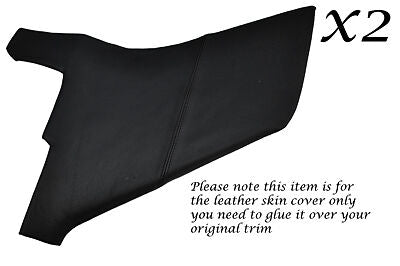 BLACK STITCH FITS ROVER P6 2000 2200 3500 V8 2X REAR PILLAR LEATHER SKIN COVERS