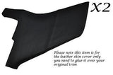 BLACK STITCH FITS ROVER P6 2000 2200 3500 V8 2X REAR PILLAR LEATHER SKIN COVERS