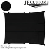 BLACK STITCH SUEDE ROOF HEADLINER COVER FOR VW AMAROK 10-20 DOUBLE CAB