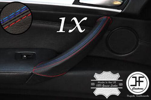 RED & TRI STITCH 1X PASSENGER DOOR HANDLE LEATHER COVER FITS BMW X5 E70 07-13