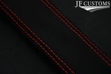 RED STITCH SUEDE TOP CENTRE CONSOLE TRIM SKIN COVER FITS LOTUS EVORA 09-18