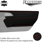 RED STITCH 2X DOOR CARD TRIM KIT LEATHER COVERS FOR PORSCHE BOXSTER 987 05-12