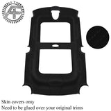 BLACK STITCH LUXE SUEDE HEADLINER COVER FITS MINI COOPER R56 07-14 CUSTOM NEW