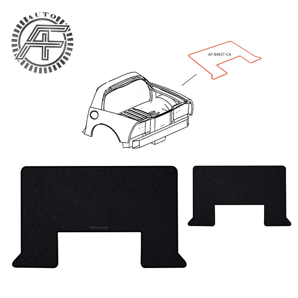 FITS CORVETTE C5 COUPE 1997-2004 TRUNK / BOOT MAT WITH GENUINE LEATHER AND CANVA