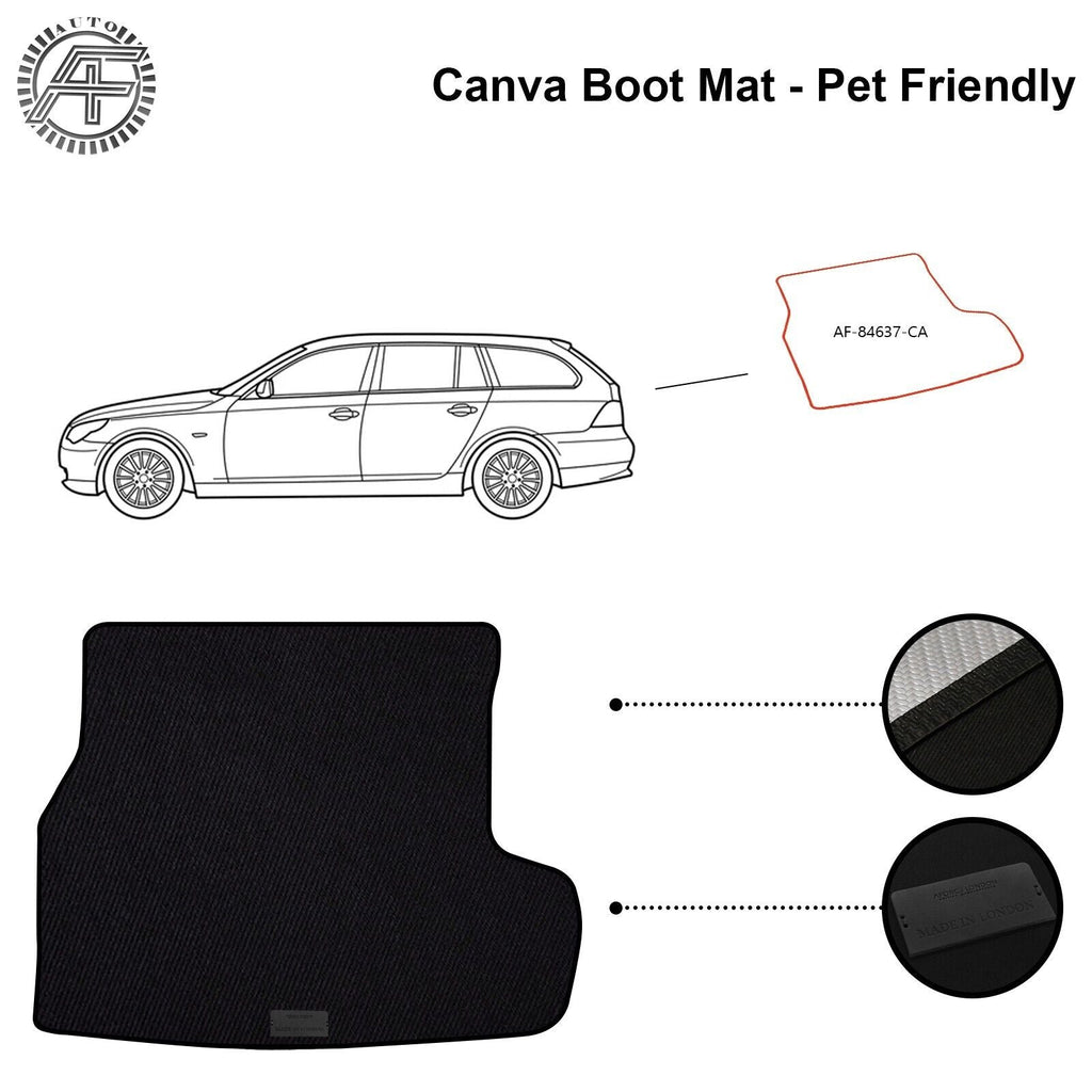 FITS BMW 3 SERIES E46 TOURING 97-06 DOG FRIENDLY TRUNK / BOOT CANVA MAT CAT/DOG