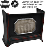 RED STITCH RADIO CONSOLE SURROUND LEATHER COVER FITS MG MGB EARLY 4 SYNCHRO