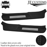 FOR HONDA S2000 GREY STITCH DOOR SILL TRIM COVER PERFORATED & TOP GRAIN LEATHER