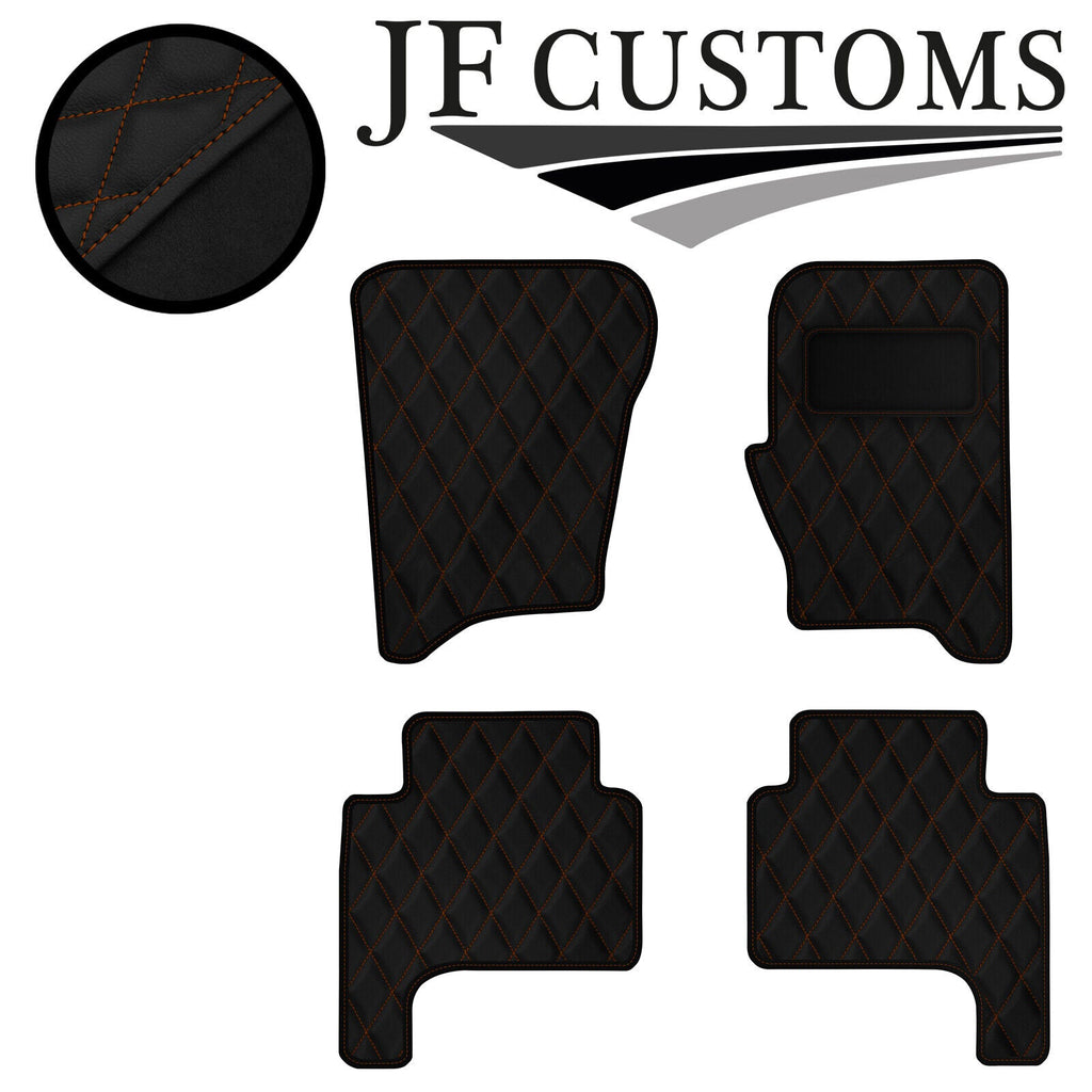 TAN DIAMOND VINYL 4X TAILORED FLOOR CARPETS FOR RANGE ROVER SPORT 05-09 JF1