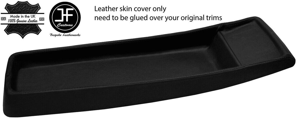 BLACK REAL LEATHER CENTRE CONSOLE COVER FITS MERCEDES W108 W109 1966-1972