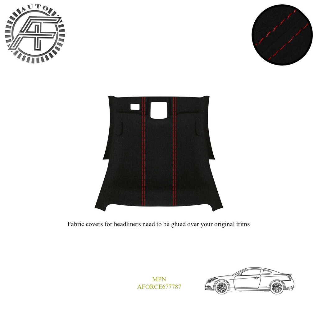LUXE SUEDE HEADLINER COVER FOR INFINITI G37 MK4 2 DOOR COUPE 2008-2015