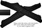 BLACK STITCH 2X CENTER CONSOLE SIDE TRIM SKIN COVERS FITS SUBARU IMPREZA 08-11