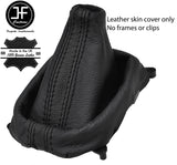 BLACK & BLACK STRIPE TOP GRAIN LEATHER GEAR GAITER FITS MAZDA 323 323F 98-04