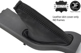 BLACK BLACK STRIPE TOP GRAIN LEATHER HANDBRAKE GAITER FOR FORD FOCUS MK2 05-07