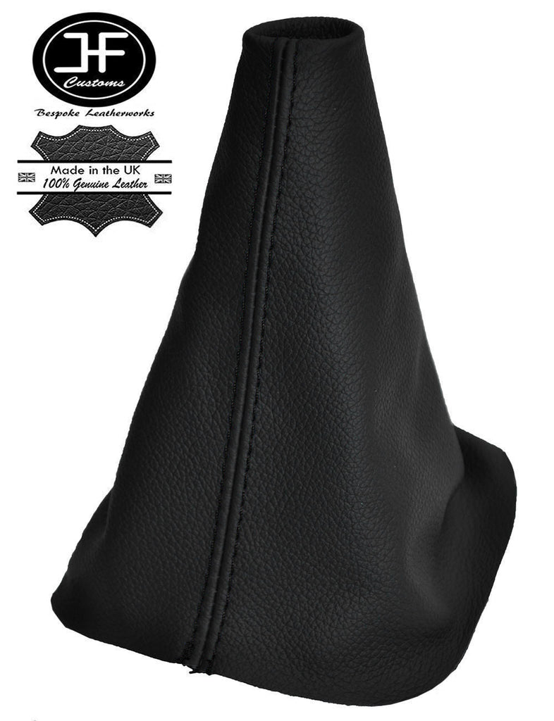 BLACK STITCHING MANUAL LEATHER GEAR GAITER FITS CITROEN C4 PICASSO 2006-2013