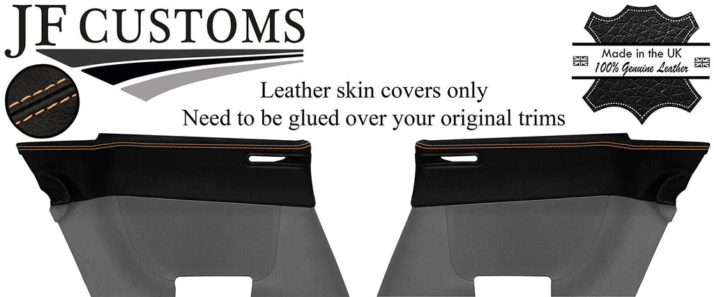 BEIGE STITCH LEATHER 2X REAR QUARTER DOOR CAPPINGS COVER FOR AUDI TT MK1 98-06