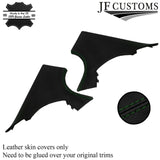 D GREEN STITCH ITALIAN LEATHER PILLAR KIT COVERS FOR BMW 5 SERIES F10 F11 10-16